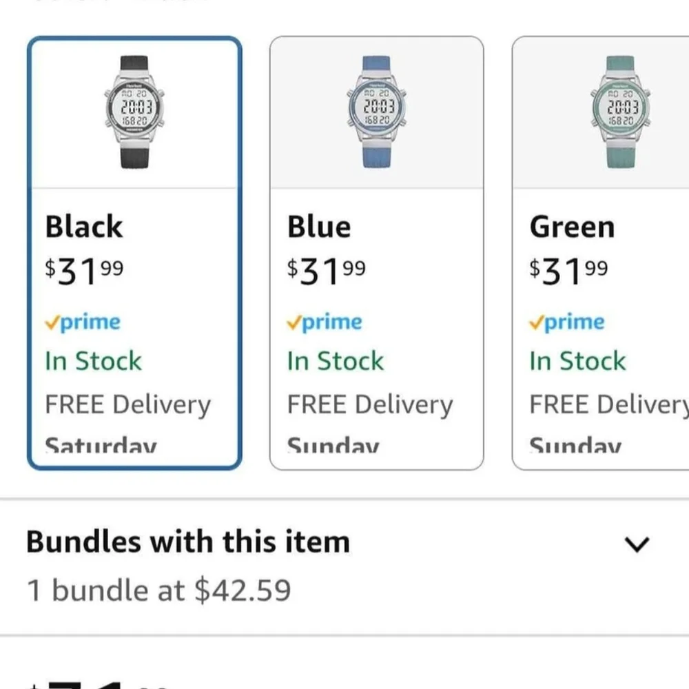 Hearkent Digital Watch/Pedometer with Black Strap - Picture 2 of 6